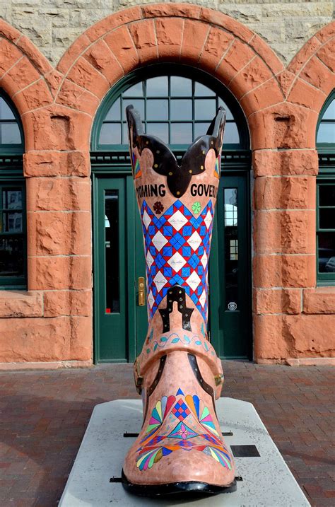 cheyenne painted boot replica|cheyenne depot wyoming.